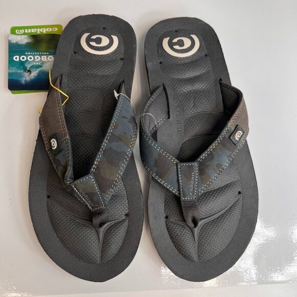 Cobian Sandal Men 11 Flip Flop Hobgood Camo Casual Pool Resort Beach Gym Core Ne - Picture 1 of 15